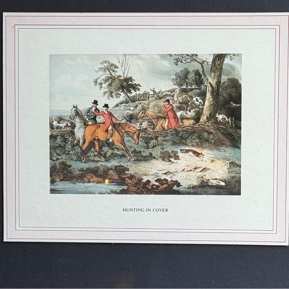 Framed ‘Hunting In Cover’ Print - Picture 2 of 3